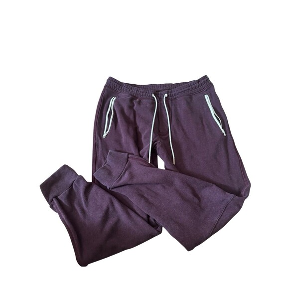 American Eagle Jogger Pants Mens Medium Maroon Active Loungewear Y2K Large - Picture 1 of 7